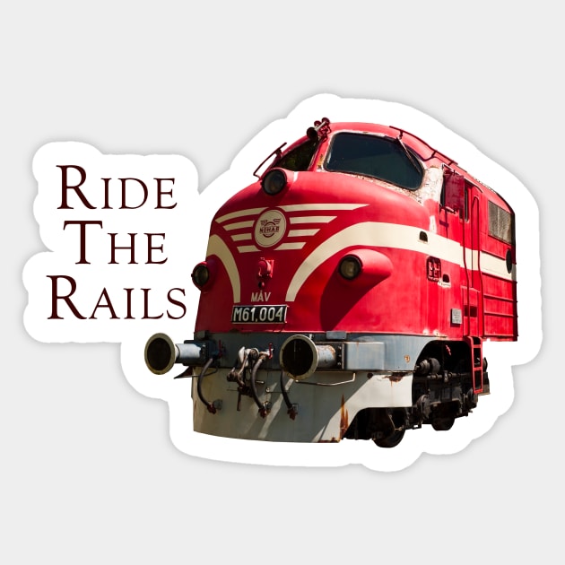 Ride the Rails Sticker by RaeTucker